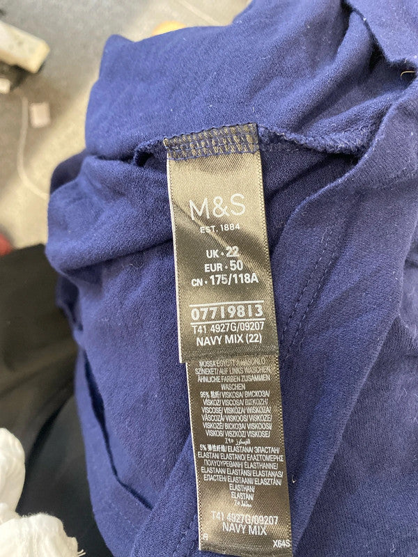 Lovely duo of summery tops F&f m&s blouse UK 22 LK006 #120