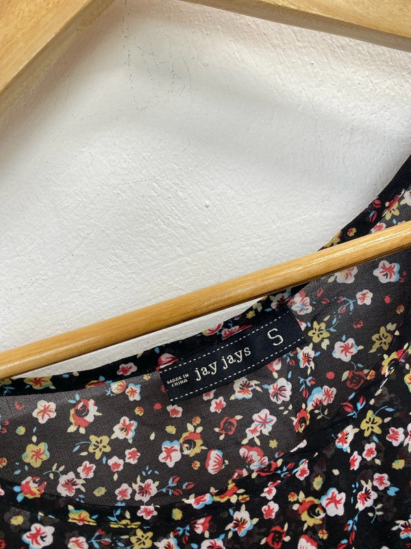 Lovely duo of blouses semi sheer navy #7 UK10 jay jays Primark AG005