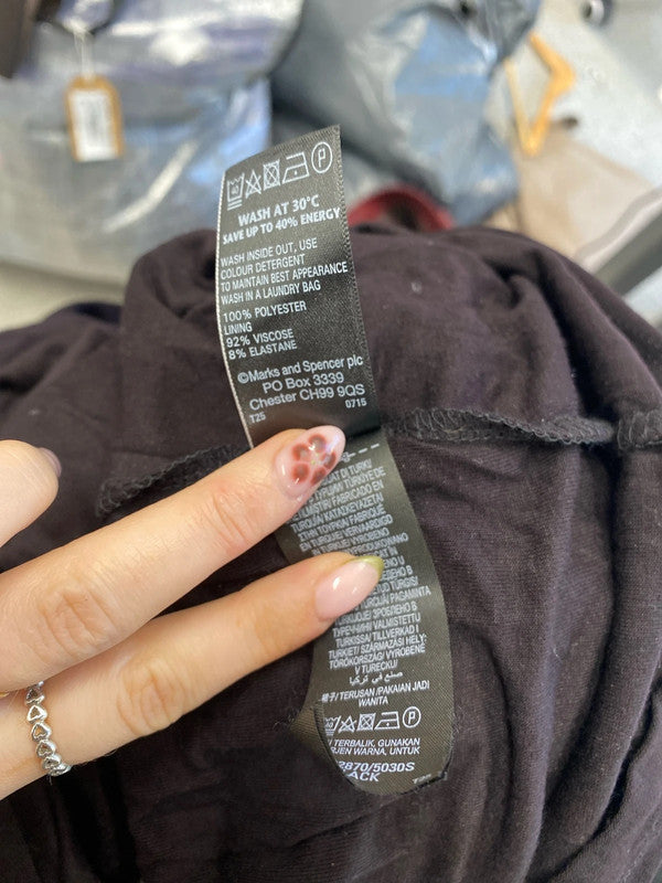 Lovely m&s collection lace black midi dress UK 14 MW001