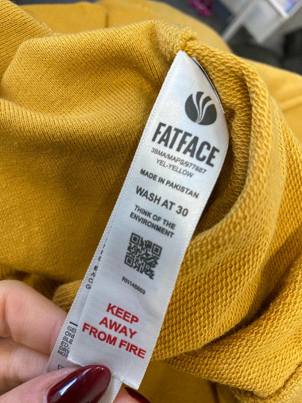 Lovely fatface mustard yellow jumper UK M DF002