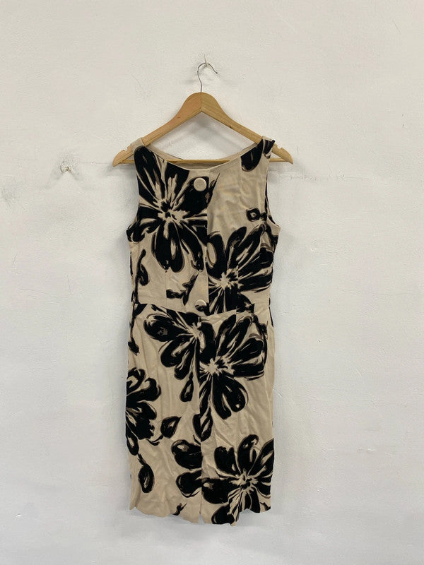 Fabulous Hobbs linen floral dress uk 12 LD001