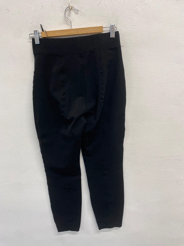 Stunning vanilia black straight trousers office UK 10 SS002