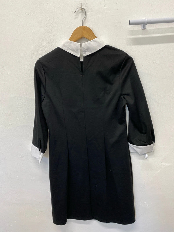 Fabulous Et Vous classic collared dress Uk12 Wednesday Adams’s AO001