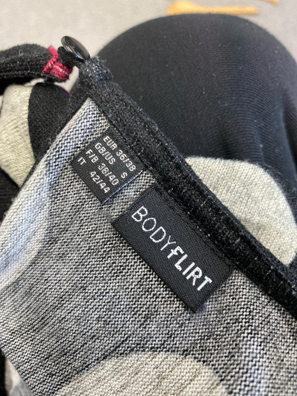 Stunning body flirt spotted disk pink red dress UK S LL003