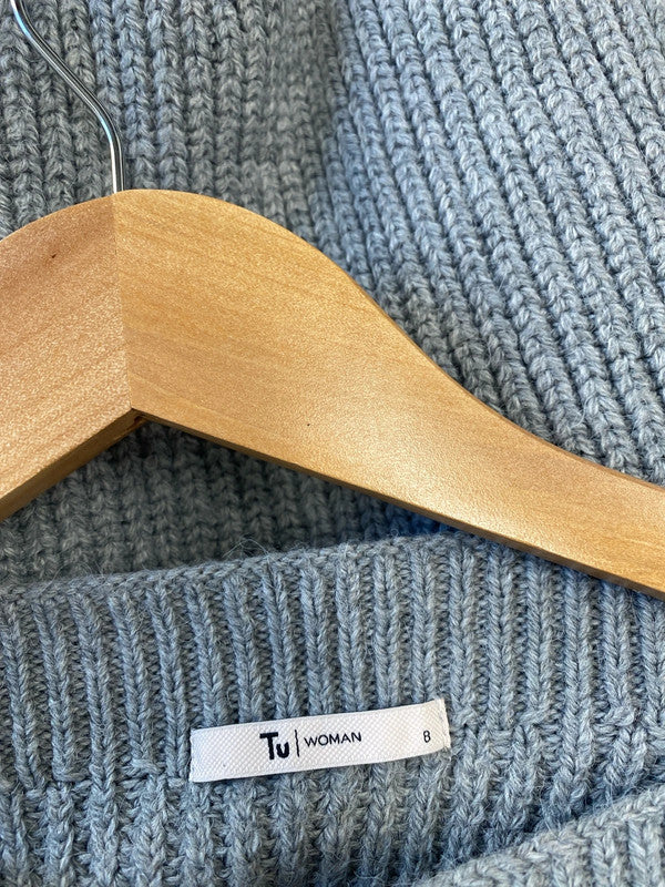 Fabulous Knit grey dress UK8 jumper dress JM008