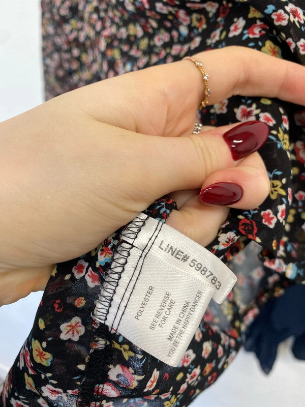 Lovely duo of blouses semi sheer navy #7 UK10 jay jays Primark AG005