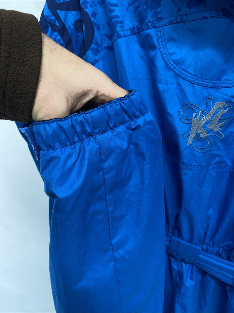 Vintage Retro Womens K2 One Piece Ski Snowboard Suit 90’s Blue Size 40/12 LW005