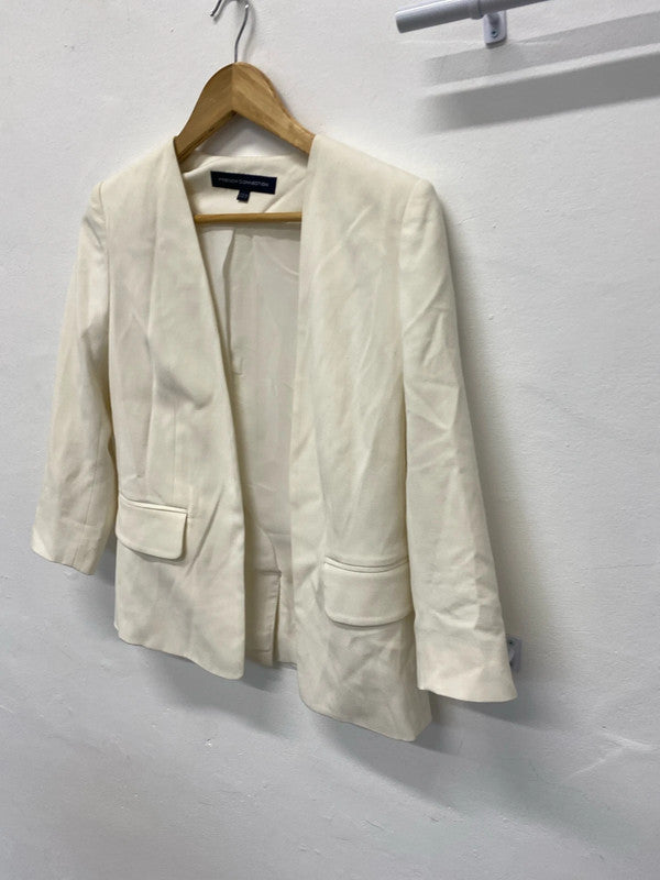 Fab classic French Connection cream open front uk6 KM004