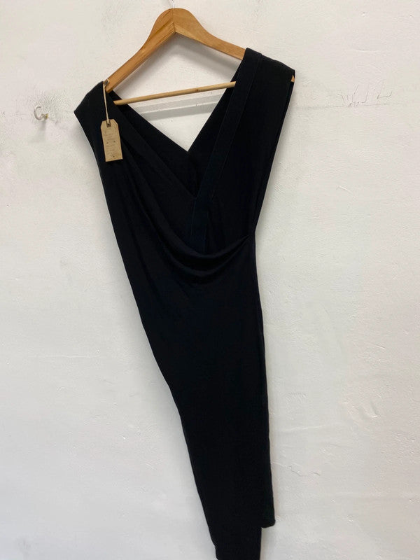 Fabulous Apryl Dress UK6 black asymmetric dress SD002