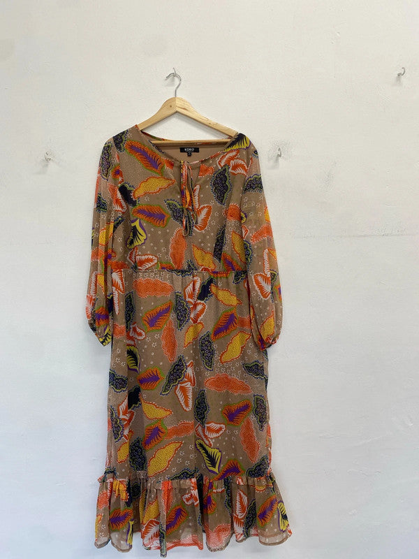 Lovely koko lovedrobe Moroccan vibes pattern summer dress UK 22 LK006