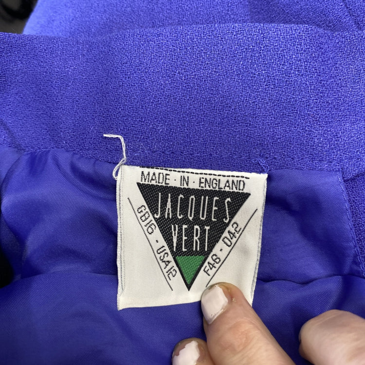 Vintage Jacques Vert 1980’s Fabulous purple Occasion Event Outfit uk14/16 IZ001