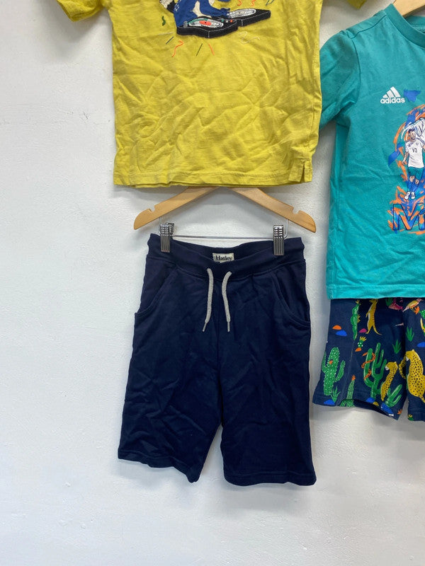 Lovely boys clothing bundle shorts T-shirt Boden hatley ages 5-7 EC001