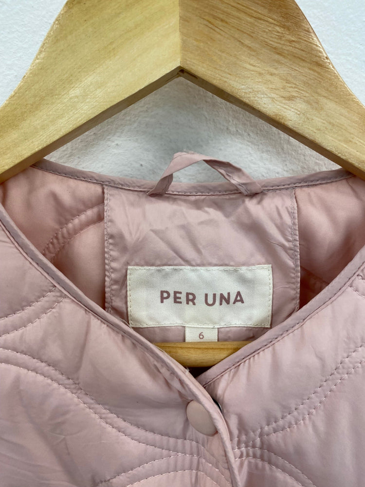 Amazing PER UNA quilted Puffer Jacket UK6 Pink Oversized HT149