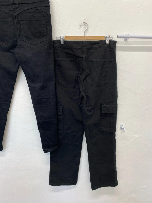 Fabulous Duo of jeans & cargos from New Look Uk8 black JM008