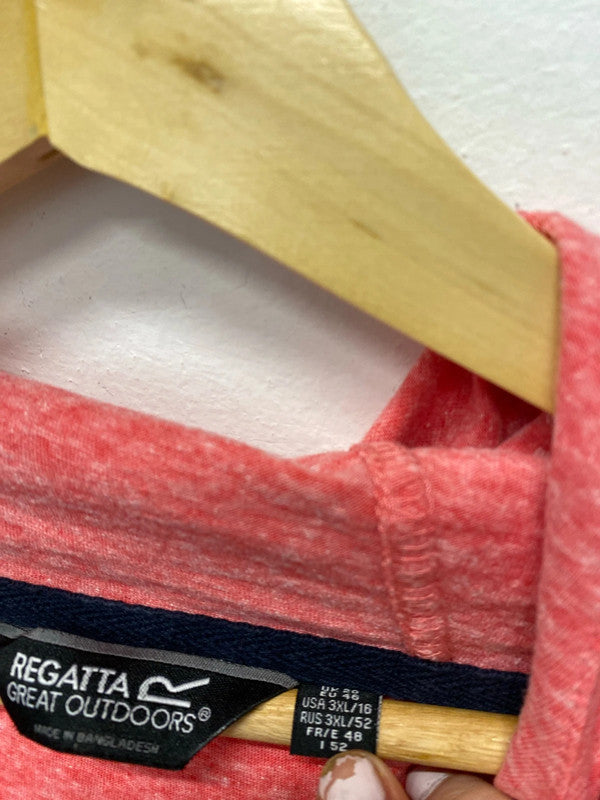 Fabulous Coral marl hoodie Uk20 Regatta cute off centre toggles YM001