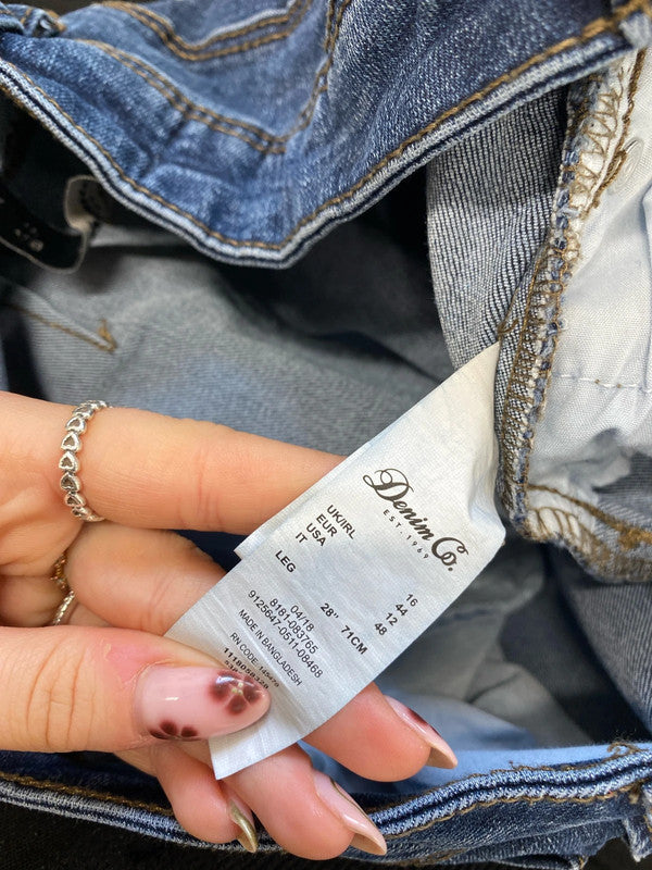 Lovely denim & Co Primark pedal pusher shorts UK 16 IM001