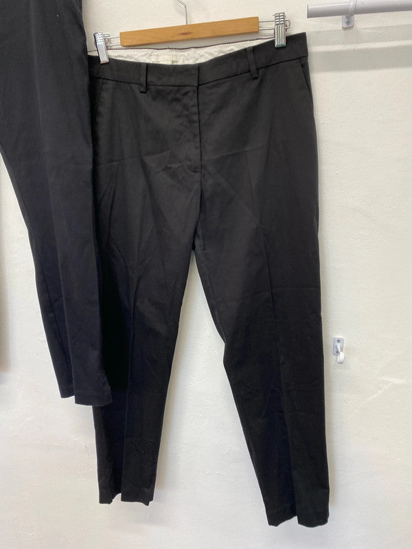 Fabulous Duo of H&M smart Black trousers formal work event Uk16 #32 KM003