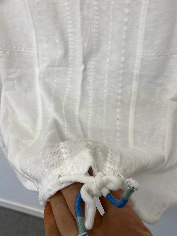 Fabulous White Stuff pure cotton summer sleeveless top Uk18 Kn002