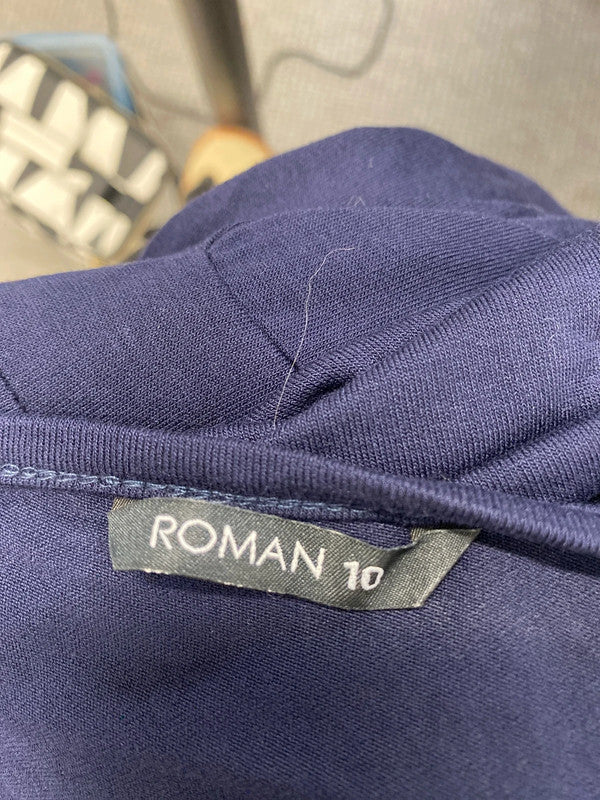 Lovely Roman navy jumpsuit UK 10 AO001