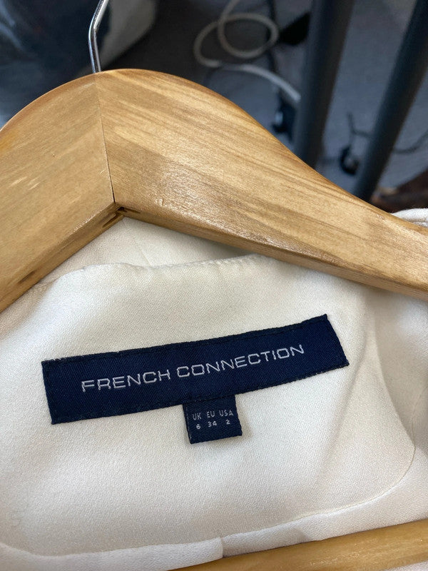 Fab classic French Connection cream open front uk6 KM004