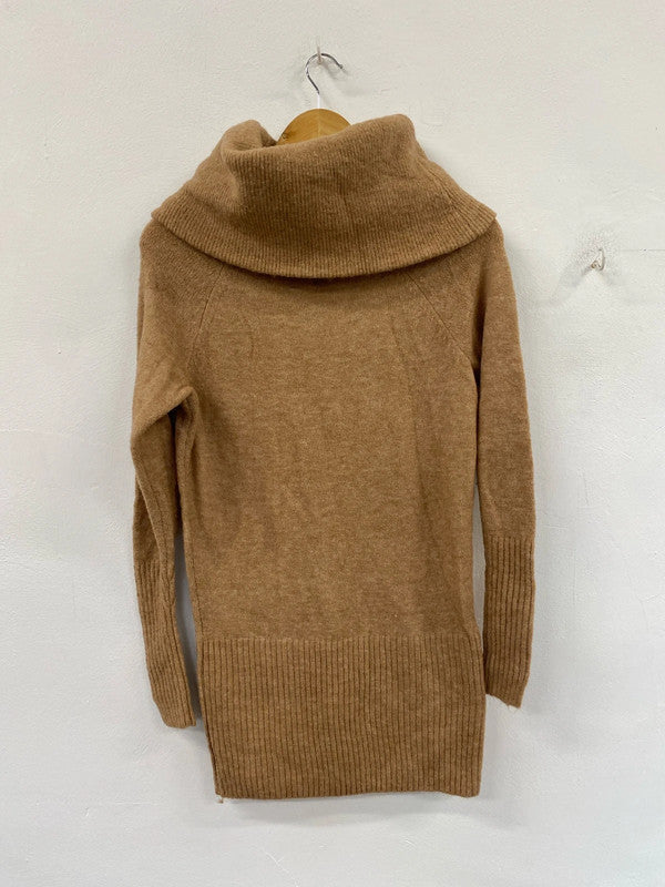 Stylish River Island knitted jumper dress uk 6 KM004