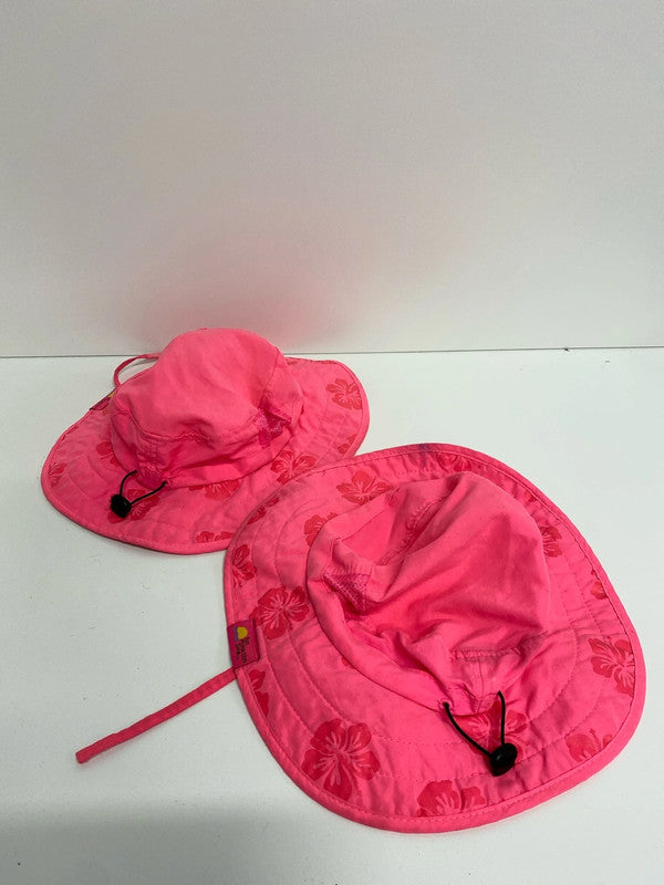 A pair of Sun protection zone colour changing hats Age12-2 JS004