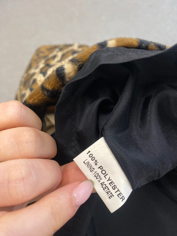 Lovely Wallis leopard midi skirt y2k UK 10 MM005