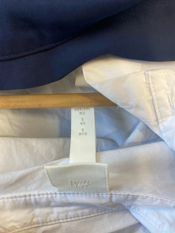 Fabulous Duo of Longline shirt dresses UkS H&M white #4 GJ001