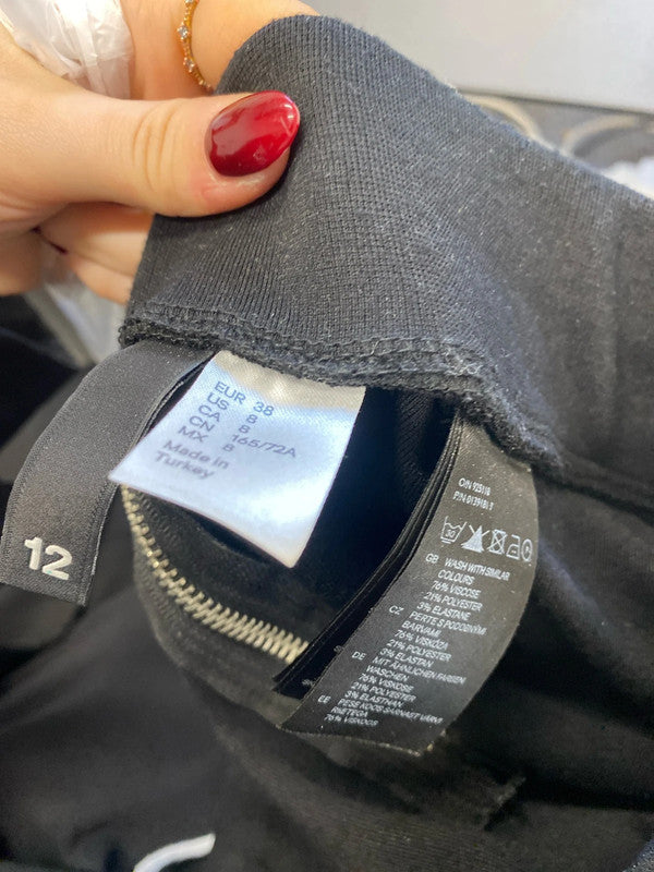 Lovely duo of skater skirts black yellow h&m UK S SW001 #1