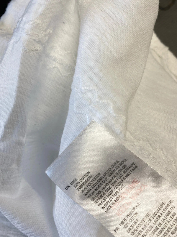 Fabulous White Stuff pure cotton summer sleeveless top Uk18 Kn002