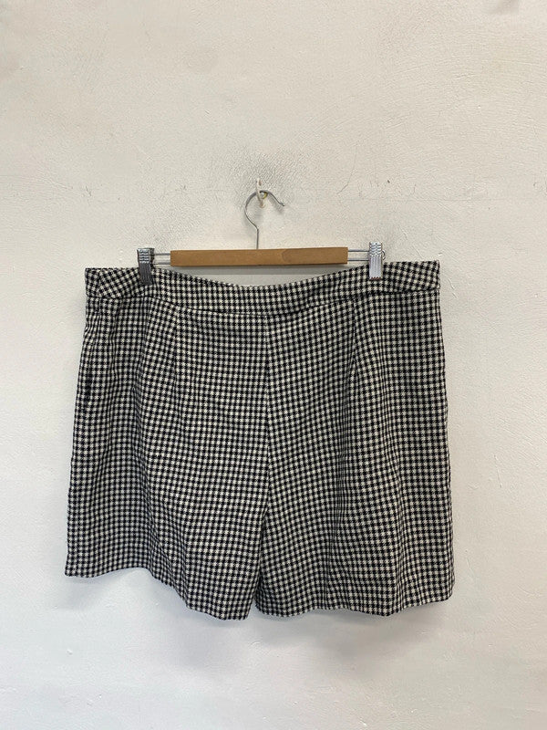 Gorgeous tu houndstooth shorts cute office UK 18 LB010
