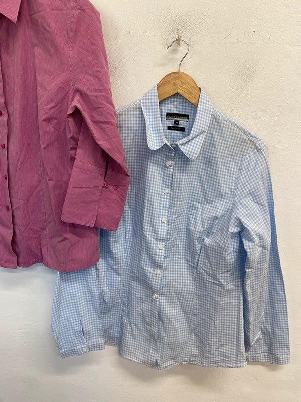 Lovely Austin reed duo of pattern shirts UK 14 KM005 #2