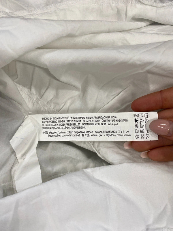 Stunning Stradivarius midi white T-shirt dress uk 10 KS002