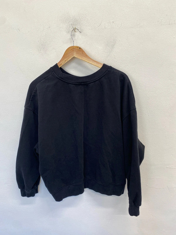 Lovely tu black star jewel jumper UK L LN001