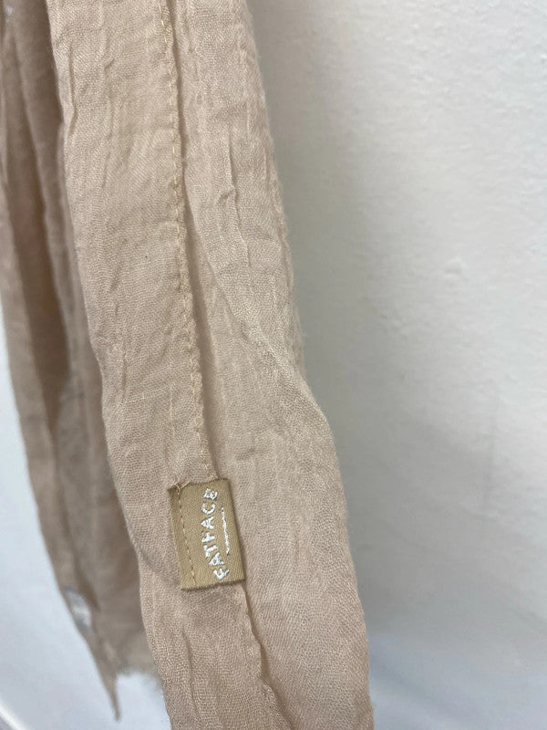 Fabulous Beige & silver super scarf classic Fatface LK006