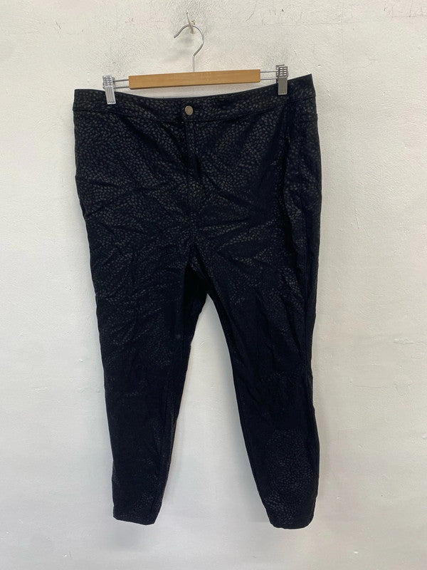 Lovely sparkly tu black shimmer spotted skinny jeans UK 20 RG021