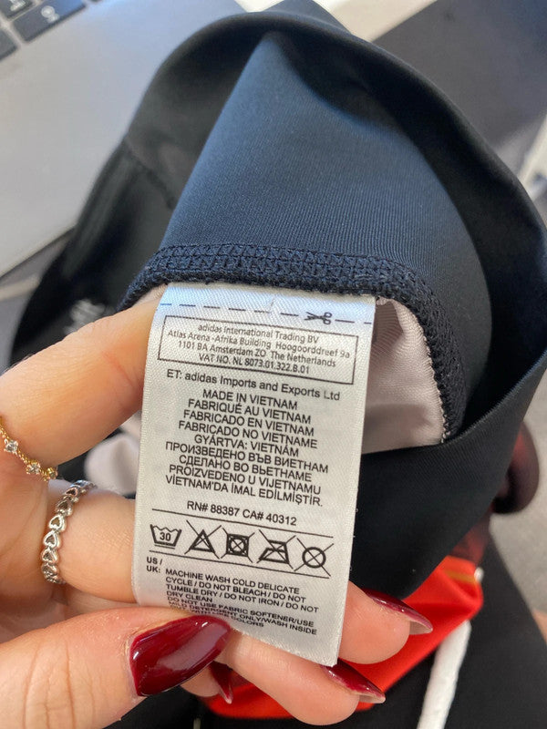 Lovely adidas tech fit orange pattern UK S GK002