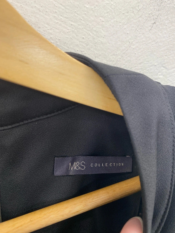 M&S Elegant Black Sleeveless LBD UK 12 SR006