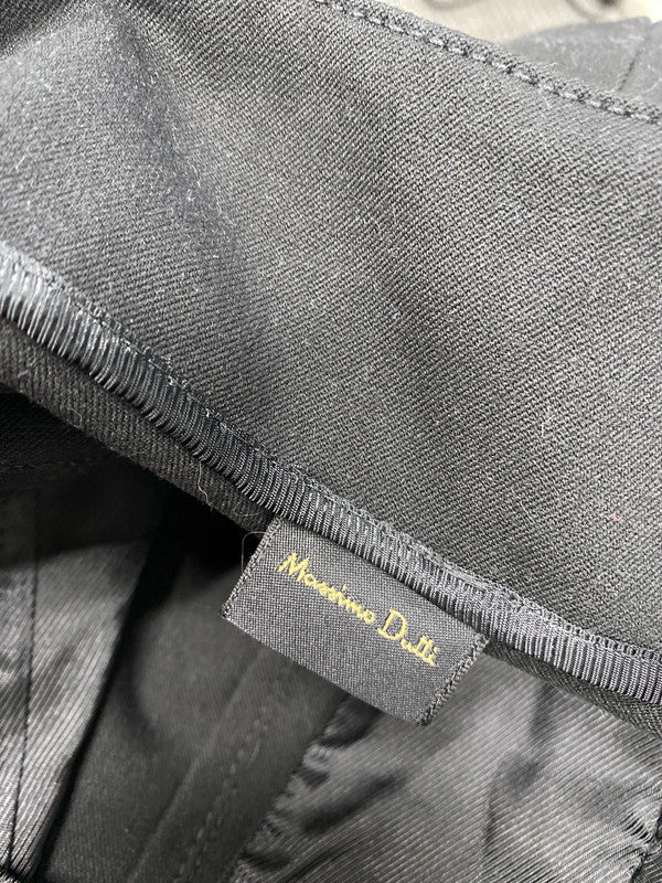 Lovely massimo Dutti black crop trouser UK 12 SS002