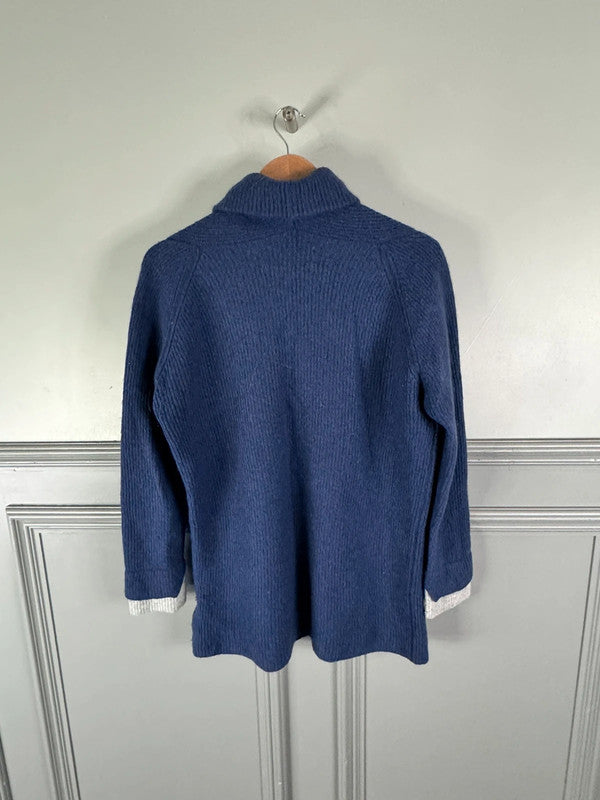 Gorgeous soft and cosy Zadig & Voltaire ribbed longline knit FF002 S