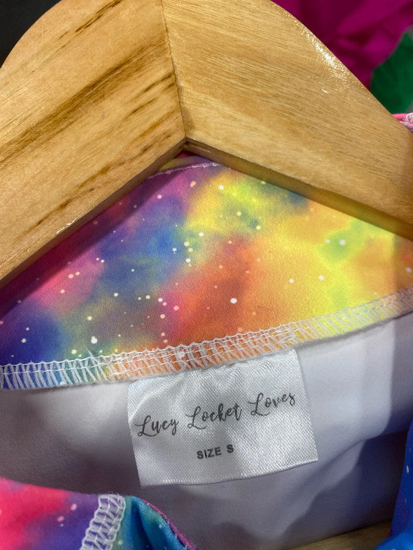 Fabulous Lucy Locket Loves activewear space neon jacket UkS 10/12 MA003