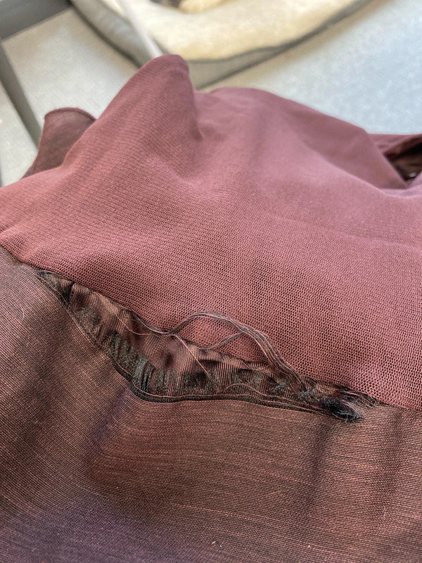 Absolutely Stunning Ladies occasion outfit Uk10/12 Maroon brown Italian made by Siste’s HS001