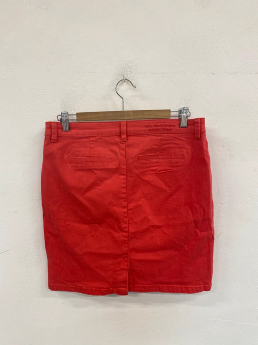 Vero Moda Fabulous Coral Denim Skirt UK 12 LW005