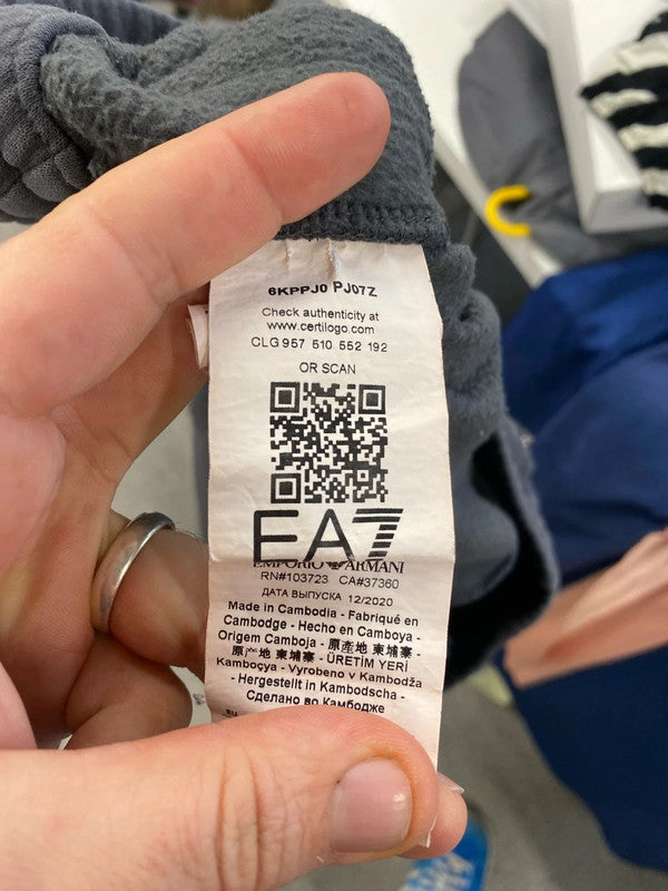 Classic Emporio Armani grey tapered leg joggers M CR002