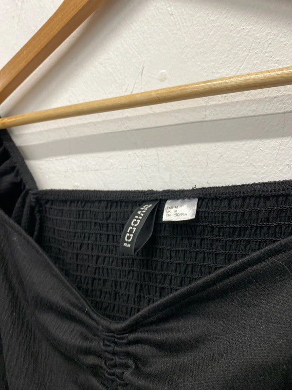 Fabulous Duo of classic black tops party or chill UK10 H&M #6 JA001