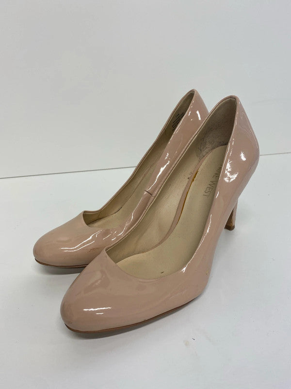 Fab Nine West Nude heels Uk4.5 Classic court MD002