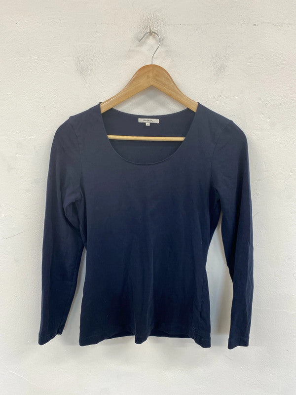 Sandwich_ Chic Navy Long Sleeve Top Size M MM005