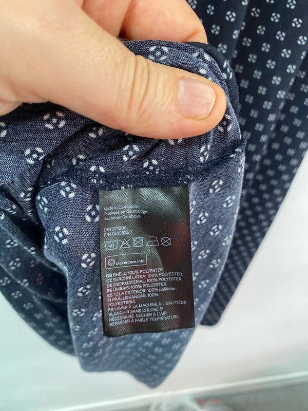 Fab H&M lightweight tunic dress navy S IM001