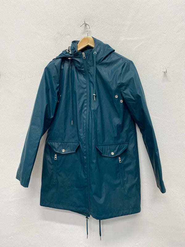 Fabulous deep forest green Mac waterproof from F&F Uk10 JA002