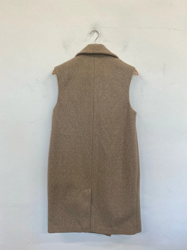 Papaya Stylish Sandy Longline Gilet UK 12 AO001